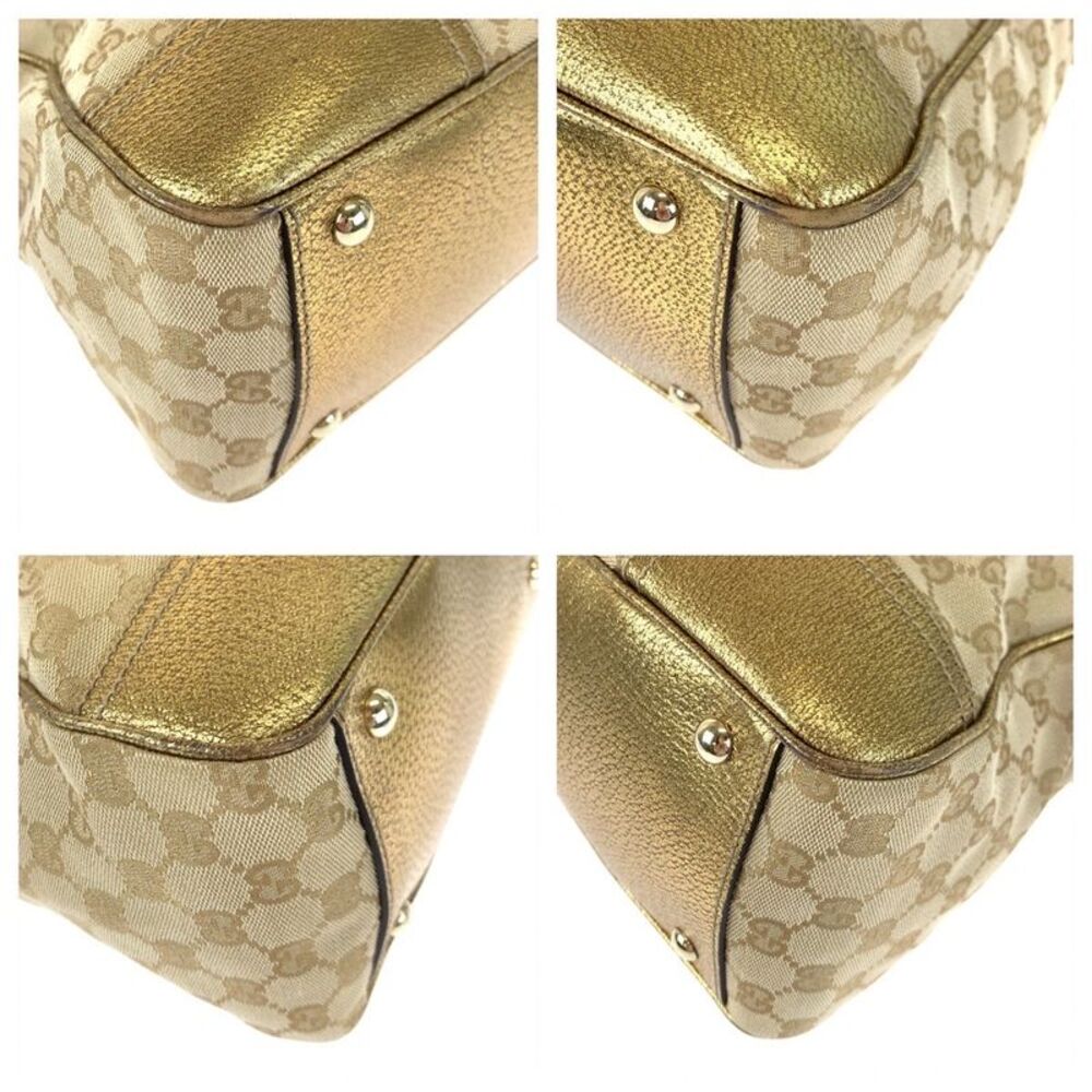 Gucci Princy GG Canvas Leather Tote Bag - Picture 4 of 10